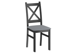 Krzesło CARLO czarne (siedzisko szare Aston Pik. 16)