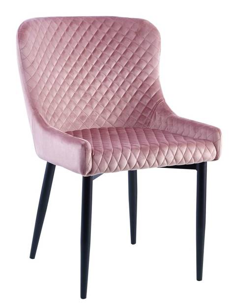 Krzesło velvet  MC-15   różowe