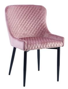 Krzesło velvet  MC-15   różowe