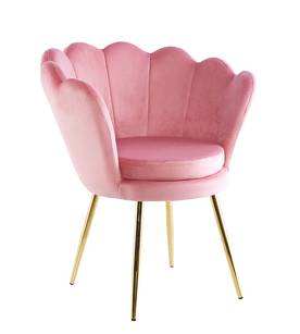 Fotel FR1-FX velvet  różowy
