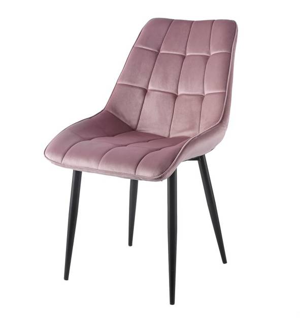 Krzesło velvet  J262-1  różowe