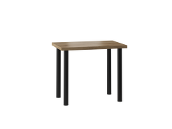 Stół S-01  dąb wotan / nogi czarny mat  60x90 cm